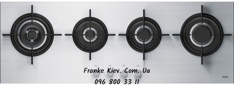Franke-Partner.com.ua ➦  Встроенная варочная газовая поверхность Franke New Crystal FHCR 1204 3G TC HE XA C (106.0496.078) нерж сталь