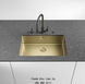 🟥 Кухонна мийка Franke Box BXM 210 / 110-68 (127.0662.643) нержавіюча сталь - монтаж врізний, у рівень або під стільницю - Золотий PVD
