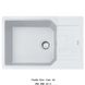 🟥 Кухонна мийка Franke Urban UBG 611-78 XL (114.0701.801) гранітна - врізна - оборотна - колір Білий - (пластиковий коландер у комлекті)