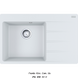 🟥 Кухонна мийка Franke Centro CNG 611-78 TL (114.0630.473) гранітна - врізна - крило праворуч - колір Білий