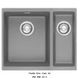 🟥 Кухонная мойка Franke Sirius SID 160 (144.0649.562) из тектонайта - монтаж под столешницу - цвет Серый камень - Архив