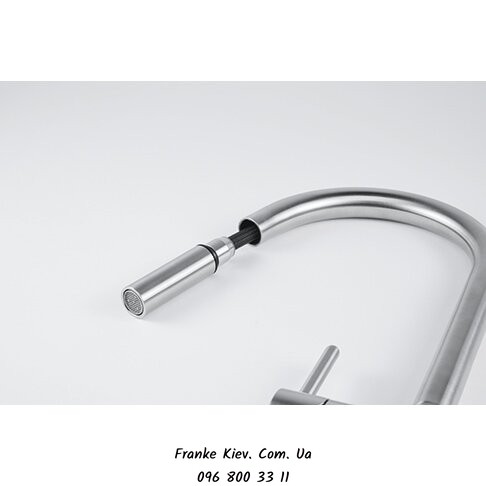 Franke-Partner.com.ua ➦  Кухонный смеситель Franke Leda Neo Pull Down, с выдвижным изливом и функцией душа (115.0590.047) Нержавеющая сталь