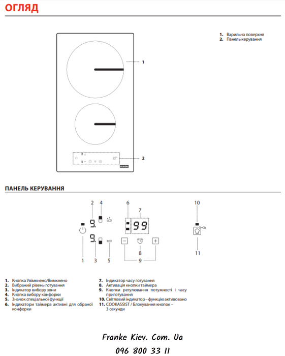 Franke-Partner.com.ua ➦  Варочная поверхность Franke индукционная Smart FSM 302 I BK (108.0606.106) чёрное стекло/нешлифованные края