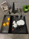 🟥 Кухонна мийка Franke KUBUS 2 KNG 110-52 (125.0631.518) гранітна - монтаж під стільницю - колір Чорний матовий - (коландер та килимок Rollmat у комплекті)