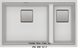 🟥 Кухонна мийка Franke KUBUS 2 KNG 120 (125.0517.124) гранітна - монтаж під стільницю - колір Білий - (коландер та килимок Rollmat у комплекті)