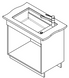 🟥 Кухонна мийка Franke KUBUS 2 KNG 110-62 (125.0517.098) гранітна - монтаж під стільницю - колір Білий - (коландер та килимок Rollmat у комплекті)