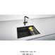 🟥 Кухонний змішувач Franke Active Twist з важелем управління автоматичним вентилем з ламінарним потоком води (115.0669.768) Чорний матовий