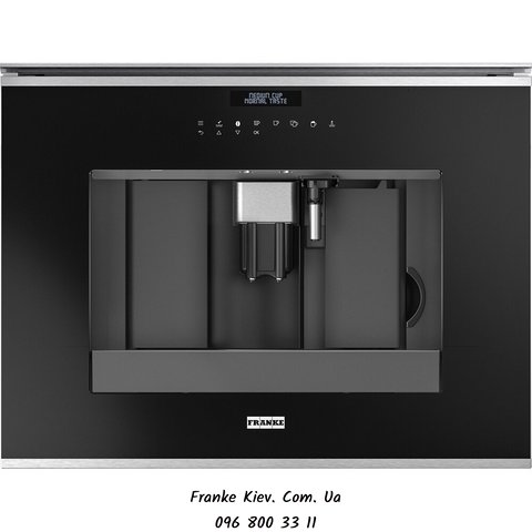 🟥 Встроенная кофемашина Franke Mythos FMY 45 CM XS (131.0627.473) стекло, цвет черный / нержавеющая сталь