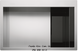 🟥 Кухонная мойка Franke Crystal Line CLV 210 (127.0306.327) полированная - монтаж врезной или в уровень со столешницей - нержавеющая сталь / Чёрное стекло