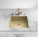 🟥 Кухонна мийка Franke Box BXM 210 / 110-50 (127.0662.540) нержавіюча сталь - монтаж врізний, у рівень або під стільницю - Золотий PVD