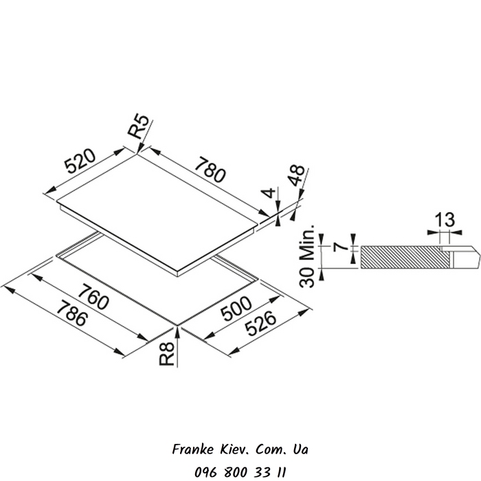Franke-Partner.com.ua ➦  Варочная поверхность Franke индукционная FHMR 804 2I 1FLEXI (108.0390.419) чёрное стекло