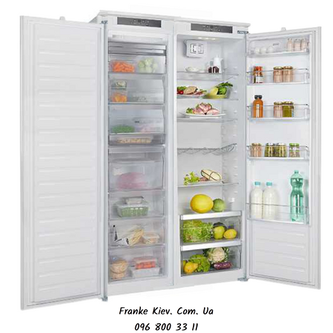 🟥 Вбудовуваний холодильник Franke Side-by-Side FSDR 330 V NE E (118.0696.718) + FSDF 330 NF NE E (118.0696.720) інверторний компресор