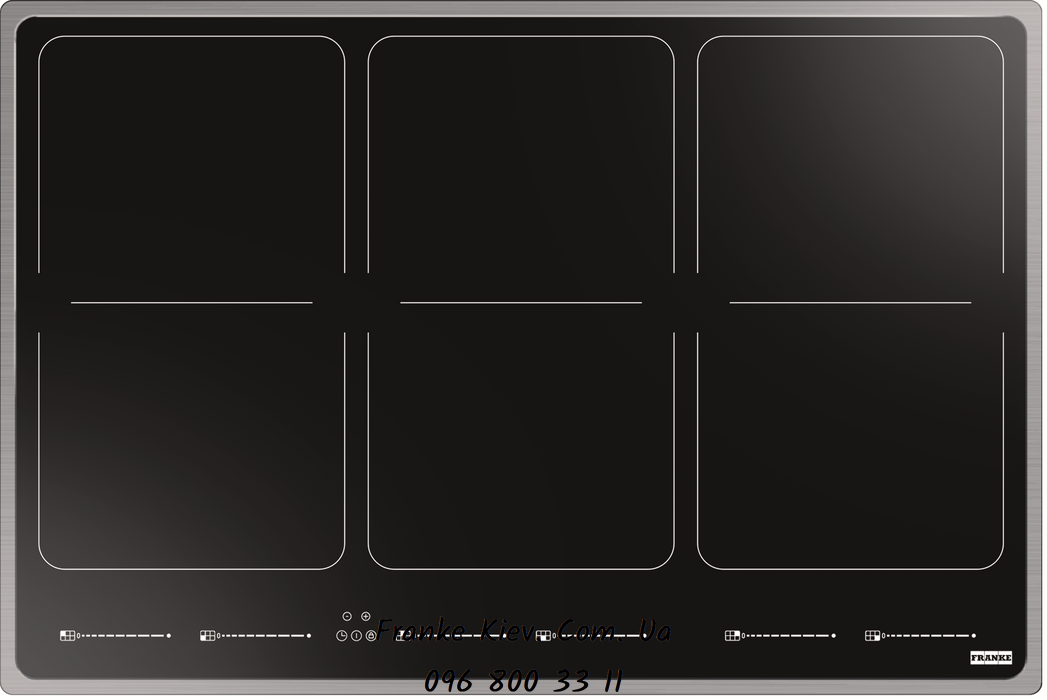 Franke-Partner.com.ua ➦  Індукційна варильна поверхня Frames by Franke 3-FLEXFH FS 786, колір чорний