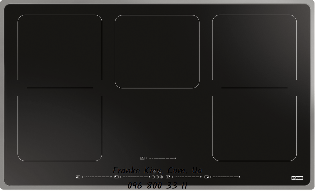 Franke-Partner.com.ua ➦  Индукционная варочная поверхность Frames by Franke FHFS 865 1I 2FLEX ST BK, цвет черный