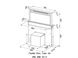 🟥 Кухонна витяжка Franke Downdraft FDW 908 IB WH (110.0368.794) нерж. сталь / біле скло вбудована для монтажу в стільницю, 79.4 см