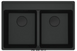 🟥 Кухонна мийка Franke Maris MRG 620 TL (114.0720.009/114.0661.782) гранітна - врізна - колір Чорний матовий