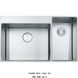 🟥 Кухонна мийка Franke BWX 220-54-27 TL WCR (127.0538.259) мала чаша праворуч нержавіюча сталь - монтаж врізний або у рівень зі стільницею - полірована