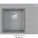🟥 Кухонна мийка Franke Centro CNG 611-62 TL (114.0630.461) гранітна - врізна - крило праворуч - колір Сірий камінь