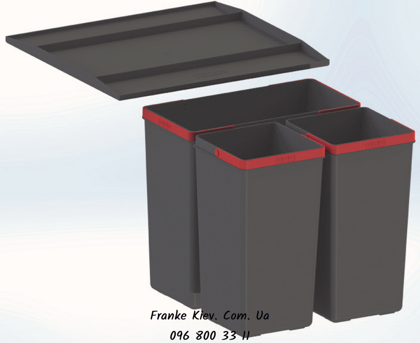 Franke-Partner.com.ua ➦  Системы сортировки отходов EASYSORT - Сортер Franke Easy Sort (2х7,5л, 1х14,5л) (121.0494.150)