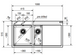 🟥 Кухонная мойка Franke Mythos Fusion MTF 651-100, крыло слева (114.0156.981) гранитная - врезная - цвет Оникс + разделочная доска и коландер в комплекте - Выставочный образец