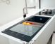 🟥 Кухонна мийка Franke Mythos Fusion MTF 651-100, крило зліва (114.0156.981) гранітна - врізна - колір Онікс + обробна дошка і коландер в комплекті - Виставковий зразок