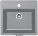 🟥 Кухонна мийка Franke Sirius SID 610-50 (143.0691.531) з тектонайта - врізна - колір Сірий камінь