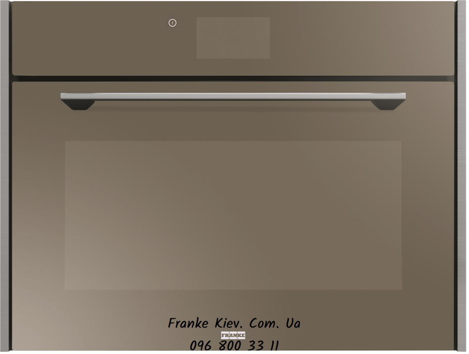 Franke-Partner.com.ua ➦  Компактный пиролитический мультифункциональный духовой шкаф Frames by Franke FMO 45 FS P TFT CH XS, цвет шампань