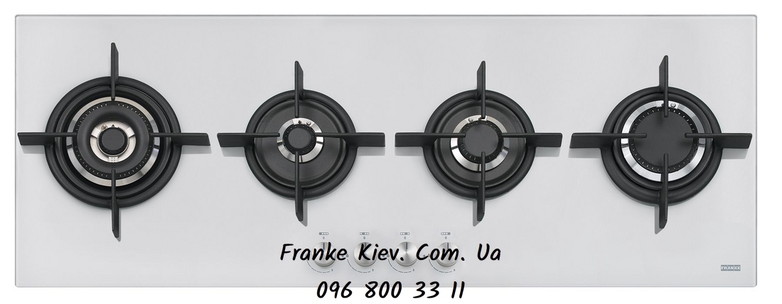 Franke-Partner.com.ua ➦  Варочная поверхность Franke Crystal FHCR 1 204 3G TC HE WH C (106.0374.293)