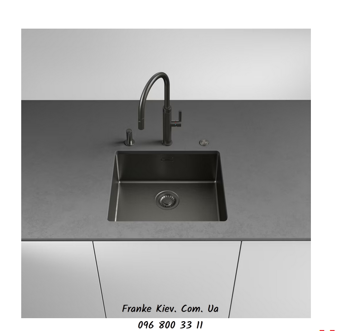 Franke-Partner.com.ua ➦  Кухонный смеситель Franke Mythos Masterpiece Pull Out с вытяжным изливом и функцией душа с ламинарным потоком воды (115.0711.554) Нержавеющая сталь
