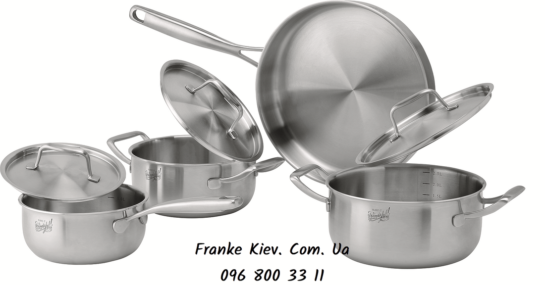 Franke-Partner.com.ua ➦  Професійний набір посуду Franke, серія "Make it Wonderfull" (112.0499.553) нерж. сталь