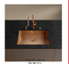 🟥 Кухонный смеситель Franke Mythos Masterpiece Pull Out с вытяжным изливом и функцией душа с ламинарным потоком воды (115.0711.557) Copper (Медь)