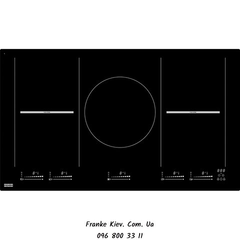 Franke-Partner.com.ua ➦  Варильна поверхня Franke індукційна FHMT 905 1I 2FLEXI INT (108.0379.467) чорне скло