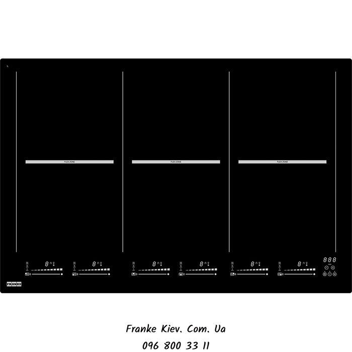 Franke-Partner.com.ua ➦  Варильна поверхня Franke індукційна FHMT 806 3FLEXI INT (108.0379.466) чорне скло
