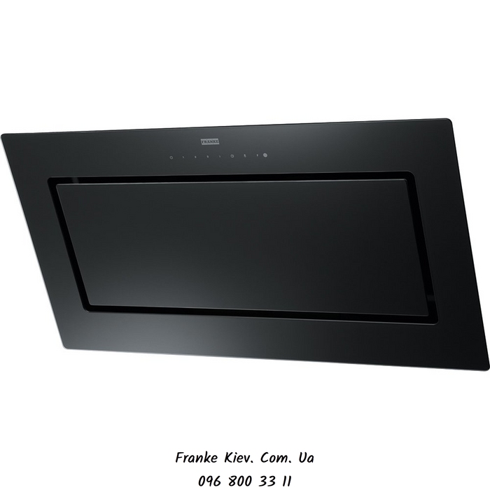 Franke-Partner.com.ua ➦  Кухонная вытяжка Franke Mythos FMY 907 BK (330.0507.683) чёрное стекло настенный монтаж, 90 см