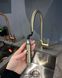 🟥 Кухонный смеситель Franke Eos Neo Pull Down с вытяжным изливом и функцией душа с ламинарным потоком воды (115.0681.244) Champagne Gold (Шампань)