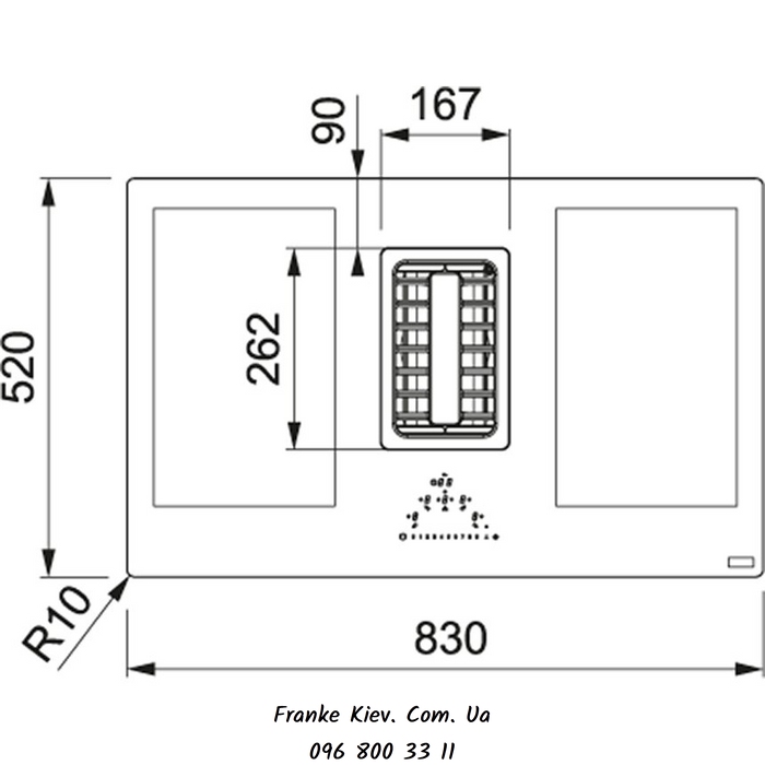 Franke-Partner.com.ua ➦  Кухонная вытяжка интегрированная в индукционную варочную поверхность Franke Maris FMA 839 HI (340.0595.364) чёрное стекло