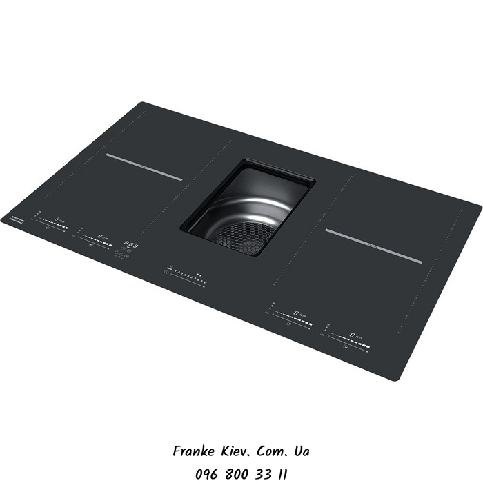 Franke-Partner.com.ua ➦  Кухонна витяжка інтегрована в індукційну варильну поверхню Franke Mythos FMY 839 HI 2.0 (340.0597.249) чорне скло